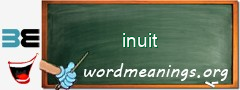 WordMeaning blackboard for inuit